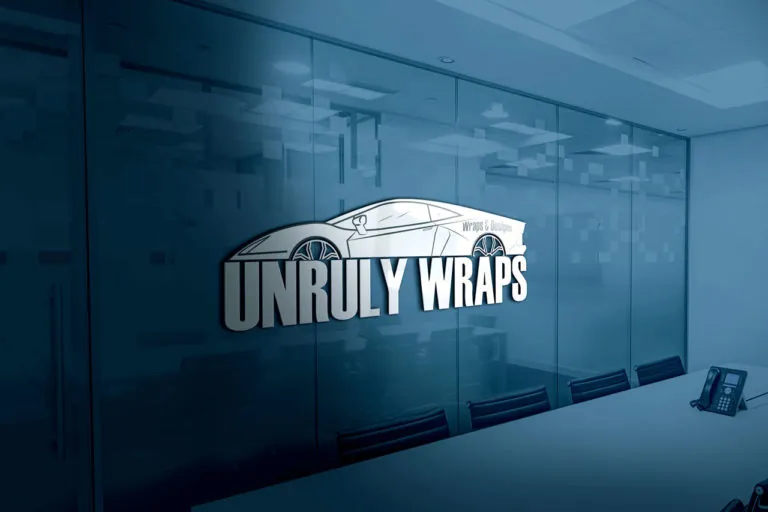 Unruly Wraps logo mockup